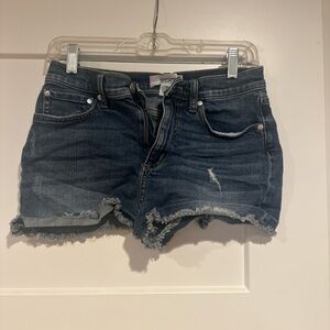 PINK Victoria's Secret Dark Blue Jean Shorts